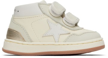 Golden Goose 灰白色 June Basket 婴儿高帮运动鞋