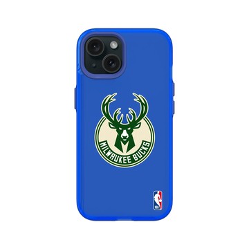 iPhone 15 Clear 激光藍 - NBA - Logo-密爾瓦基公鹿 Milwaukee Bucks