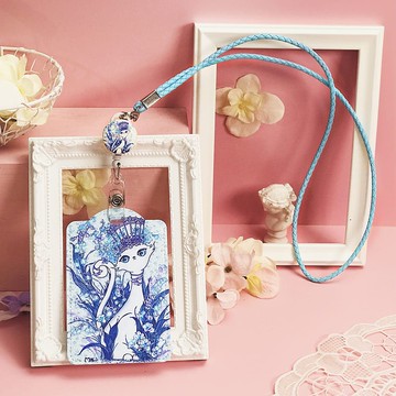 掛繩卡套 | 悠遊卡套 | 識別證套 | 學生證 - 白晝華麗女王貓