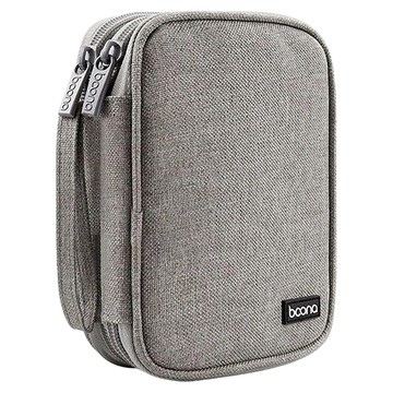 baona 包納 雙層數碼配件收納包  灰色  1個  單一商品