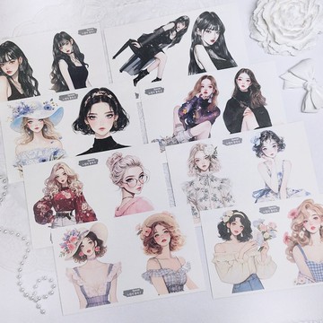 療癒系女孩紙膠帶