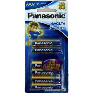 -DG-Panasonic 國際牌 EVOLTA鈦元素鹼性電池 6入裝(4號AAA電池)