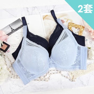 【蘇菲娜】台灣製朦朧月色軟鋼圈涼感集中乾爽舒適機能內衣 2套組(L602)