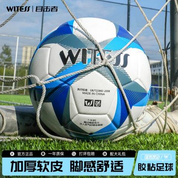 WITESS目擊者成人5號足球耐磨訓練球4號中小學生兒童中考專業膠粘