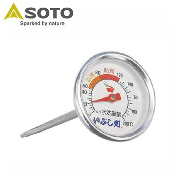 soto 日本 溫度計st-140/煙燻鍋專用溫度計/料理溫度計/燻香房/燻烤爐