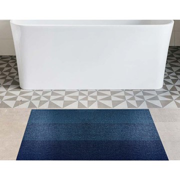 Marbled Stripe系列腳踏地墊-46X71CM-湖水藍