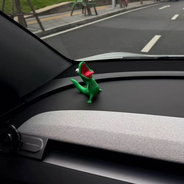 【今日的精神狀態..】3d打印彈簧蜥蜴汽車中控颱擺件搭子解壓玩偶