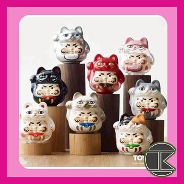 【12月預購】PP X MONSTER 招招好運小貓 盲盒 公仔 收藏 趣味角色 一中盒6入｜愛蛋客