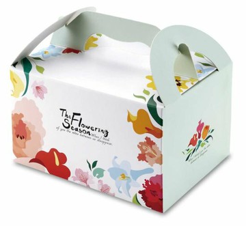 【優惠量1800個】花開季節手提餐盒-小 / D261A