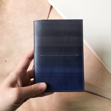 護照套_極簡版_4隔層_雙卡層_灰藍漸層薰衣草紫