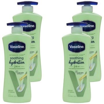 Vaseline 凡士林 乳液 蘆薈精華  600ml  4瓶