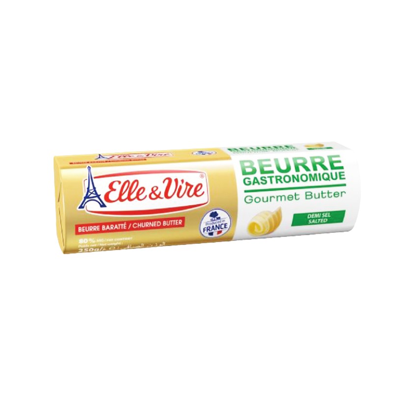 【德麥食品】法國 Elle&Vire 愛樂薇 發酵有鹽奶油 /500g