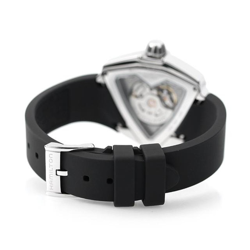 美品 HAMILTON ハミルトン ベンチュラ H245550 ブラック自動巻き 美品 HAMILTON ハミルトン ベンチュラ H245550 ブラック自動巻き