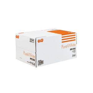 （まとめ） TANOSEE PPC用紙 Pure White A4 1箱（5000枚：500枚×10冊） 〔×10セット〕