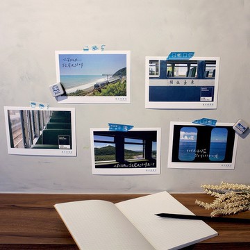 雄獅旅遊 台鐵藍皮解憂號 鐵道旅行攝影明信片 5款組 南迴鐵道旅遊紀念明信片 TR鐵道故事館