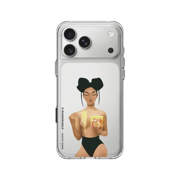 iPhone 17 Pro Max Clear Case（相機按鈕） 透明 - Janice Sung - Namaste 合十