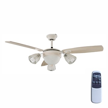 52吋雲白三葉三燈扇燈  F17-3011