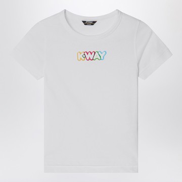 White Emel t-shirt with logo