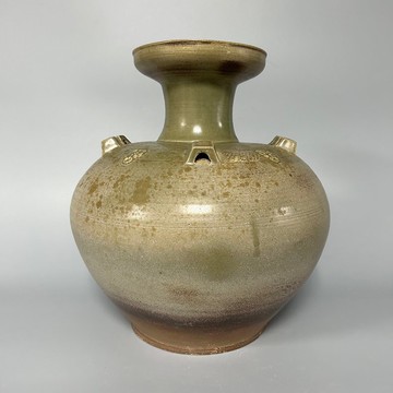 南北朝青瓷六繫盤口壺