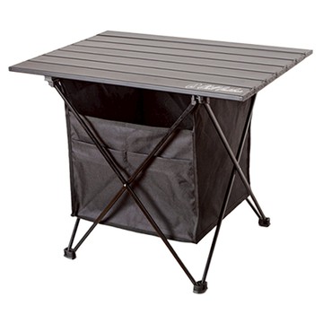 Chill Outdoor 鋁合金蛋捲桌 贈桌底置物袋 1.3kg  中款(56 x 40.5 x 46.5cm)  56cm  Black