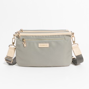 PLAYBOY-斜背包 My Way系列-灰色(551-1001-05-7)