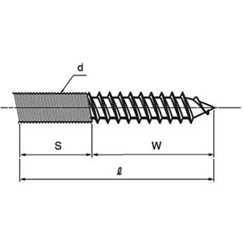 高ナット 12X19X50 SUS316L 生地  - 2