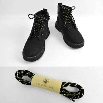 鞋帶 點點鞋帶-黑黃【NZG61】