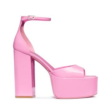 Paris Texas - Flamingo Leather Sandals