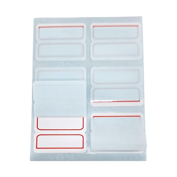 華麗牌 保護膜標籤 WL-3028  紅框  1200張  1盒