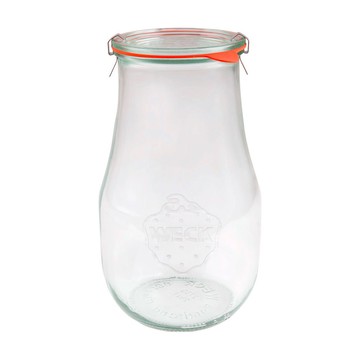 (預購) Weck  德國玻璃收納罐 739 牡丹花玻璃罐 Tulip Jar (密封圈L) 2700ml(L) (WK001)