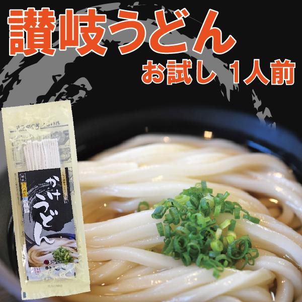 お試し 讃岐うどん 半生うどん 1人前 100g かけつゆ付 ご自宅 在宅 個包装