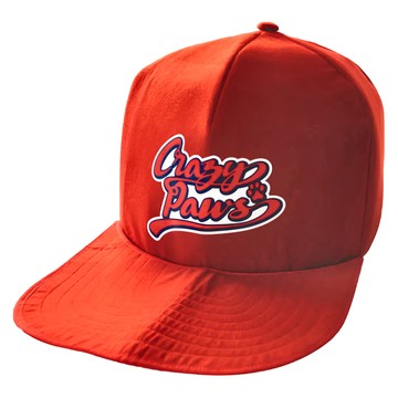 CrazyPAWS 瘋狂爪子 舒適球帽造型寵物窩 輕量版 100% 聚酯纖維  800 x 495 x 360mm  潮流紅  1個