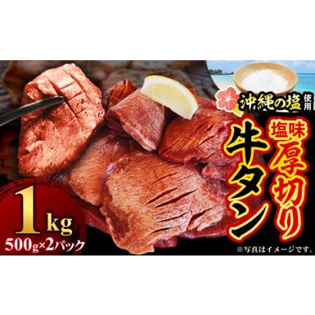 ふるさと納税 たっぷり厚切り牛タン５００ｇ×２パック 沖縄県八重瀬町