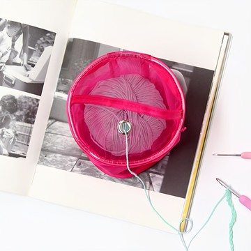 Knitt 毛線收納包 S 13*14 公分  粉色  1個