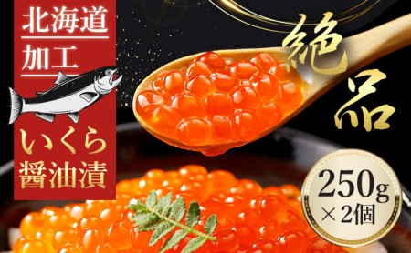 えりも鱒 イクラ 醤油漬 250g×2箱 魚卵 魚貝類 加工食品