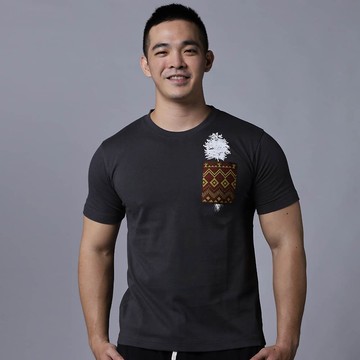 【口袋森林系列】口袋森林經典中性款T-布農暗灰