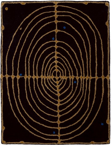 MAKI RUGS 黑色 Bullseye 地毯