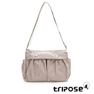 tripose DIAZ微皺尼龍輕量抓皺多格層斜背包-多色