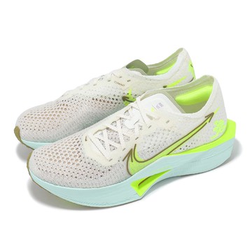 競速跑鞋 Wmns ZoomX Vaporfly Next% 3 女鞋 米白 螢光黃 碳板 運動鞋 HQ3464-143