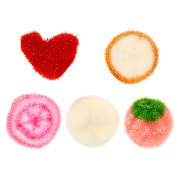 comet 雙層壓克力絲菜瓜布  5個  1組