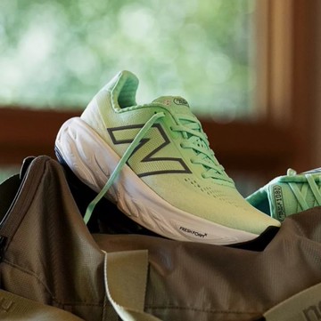 NEW BALANCE 慢跑鞋 NB1080 V14 白綠 漸層 運動 女 W1080F14