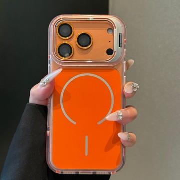 原機背板 磁吸無線充 隱形支架 適用於 蘋果 iPhone 17 16 15 14 13 12 Pro Max 手機殼
