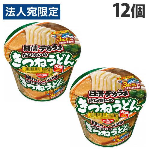 日清食品 日清デカうま きつねうどん だし濃いめ 106g×12個 うどん カップ麺 インスタント麺 即席麺 麺類 カップうどん インスタントうどん