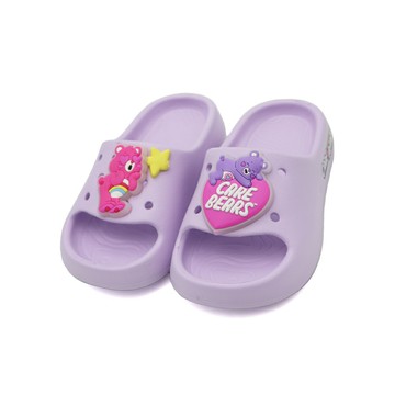 CareBears 彩虹熊 輕量 防水 拖鞋 中童鞋 紫 S1458 (CBKS59917)