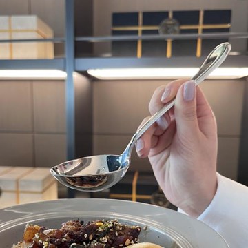 *老板娘自留大口喝湯勺】深湯勺子大頭喝湯勺喝粥勺子18/10不銹鋼