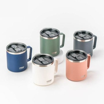 【H&R安室家】TYESO泰碩 304不鏽鋼馬克杯400ml(H09)