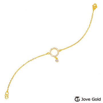 JoveGold漾金飾 最佳女主角黃金手鍊
