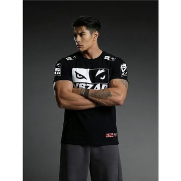 VSZAP搏擊健身運動潮牌短袖T恤MMA泰拳擊訓練格斗UFC比賽運動純棉