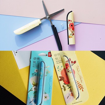 Deli 得力 0600 6000 摺疊彩色剪刀 鋼筆式學生便攜剪刀 筆型剪刀【APP滿額下單10%點數(單一帳號最高1000點)】10/31止