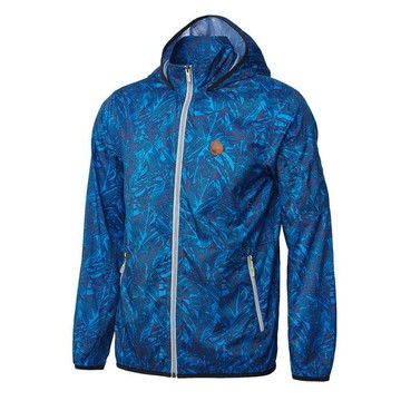 [ WILDLAND 荒野 ] 男 抗UV輕薄印花外套 藍 / 0A61986-77